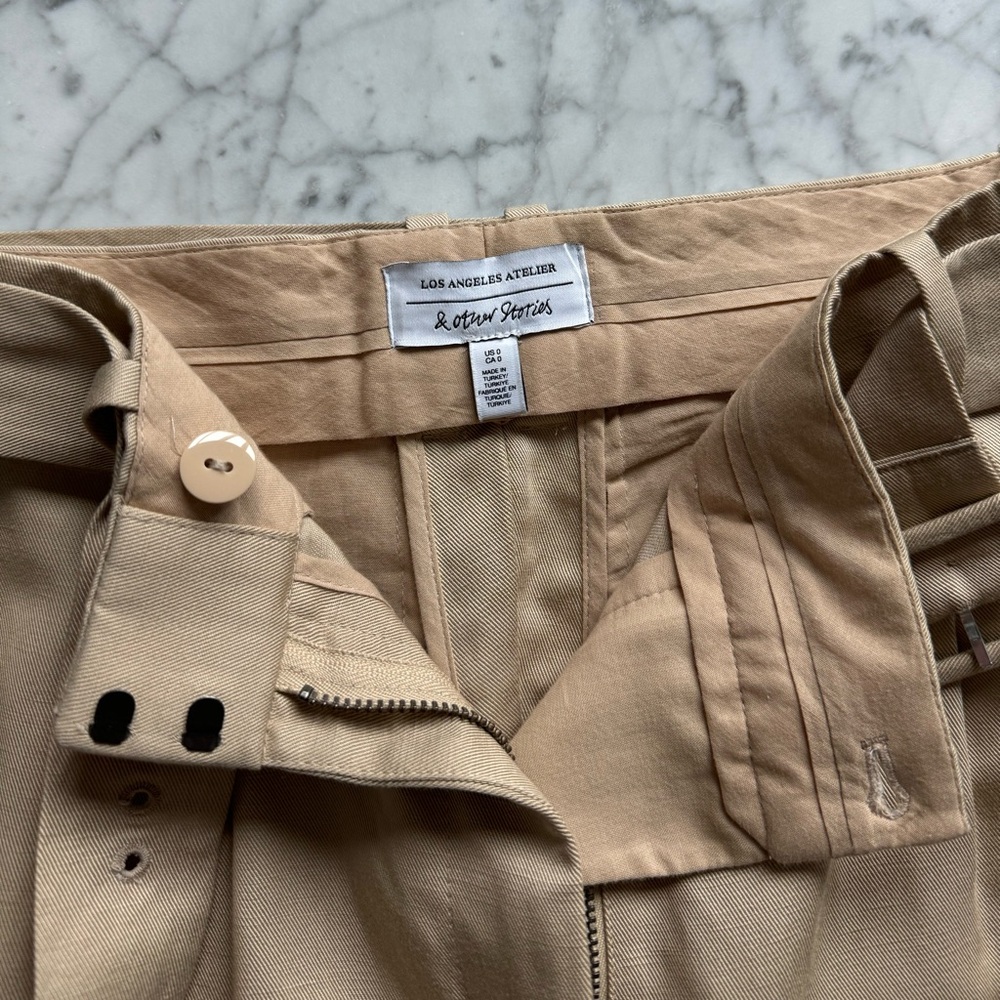 Beige High-Waisted Trouser - Picture 4 of 6
